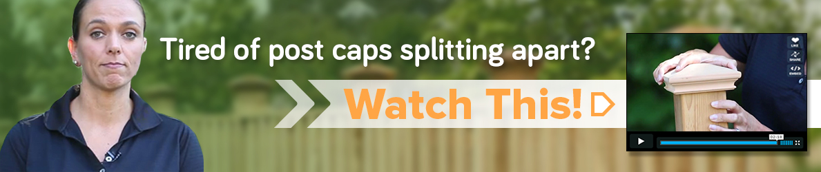 Watch this video and experience the protection of Miterless Wood Fence Post Caps